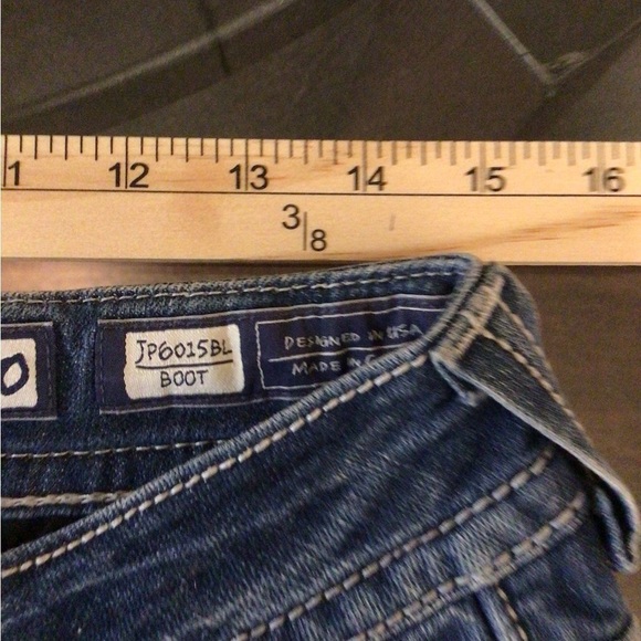 Miss me women’s 30 inseam 33 rhinestone embroidered embellished western jeans - Picture 2 of 8